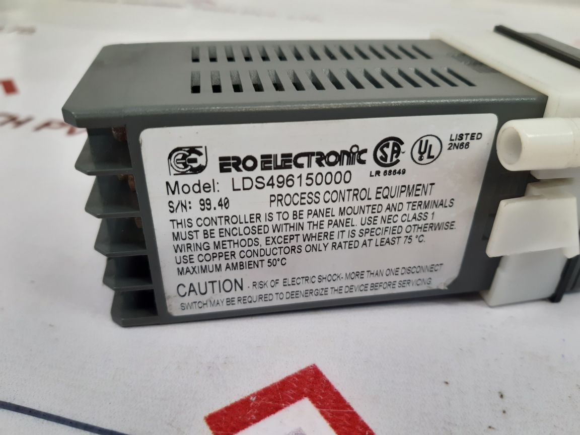 Ero Electronic Lds496150000 Process Control Equipment 24 Vac/Dc, 6Va Class 2