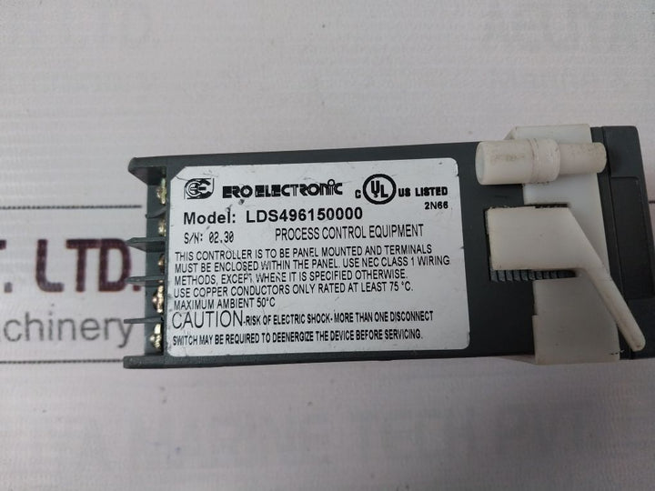ero electronic lds496150000 temperature process controller equipment 50°c
