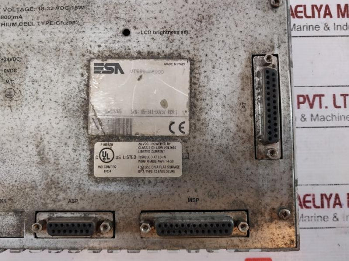 Esa Vt555Wap000 Hmi Touch Panel Stn Monochrome Display 18-32 Vdc 15W