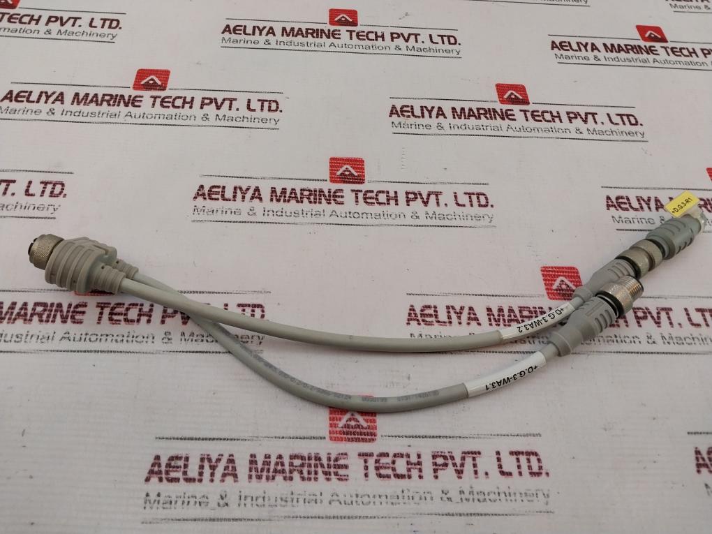 Escha 8030199 Cable Connector 1 Mb-fkm5.030-was5.030-wak5.030-0,2/0,2/S366/S2124