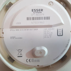 Honeywell Esser O2T-802374 Optical Smoke Detector With Heat Sensor