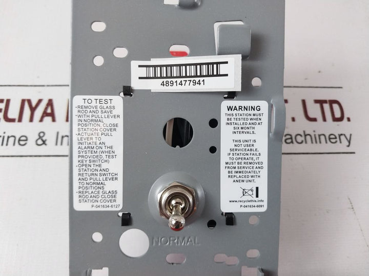 Est Siga-278 Manual Pull Red Fire Alarm Station 235139P