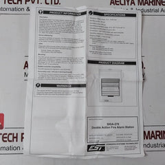 Est Siga-278 Manual Pull Red Fire Alarm Station 235139P