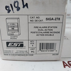 Est Siga-278 Manual Pull Red Fire Alarm Station 235139P