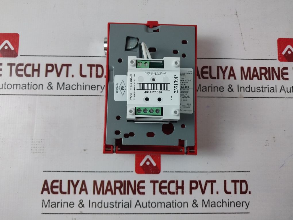 Est Siga-278 Manual Pull Red Fire Alarm Station 235139P
