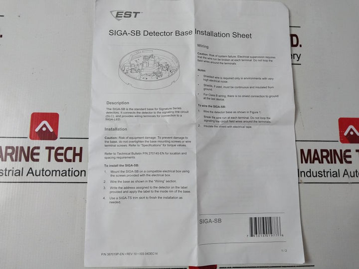 Lot of 10X est siga-sb  rev.10