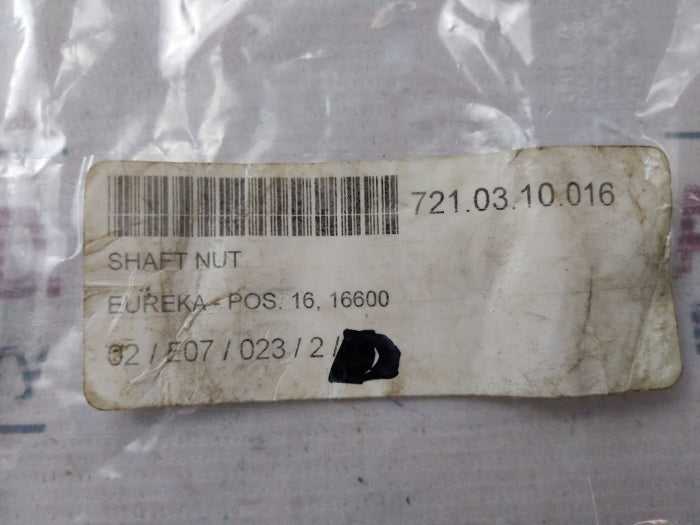 Eureka 16600 Shaft Nut 721.03.10.016
