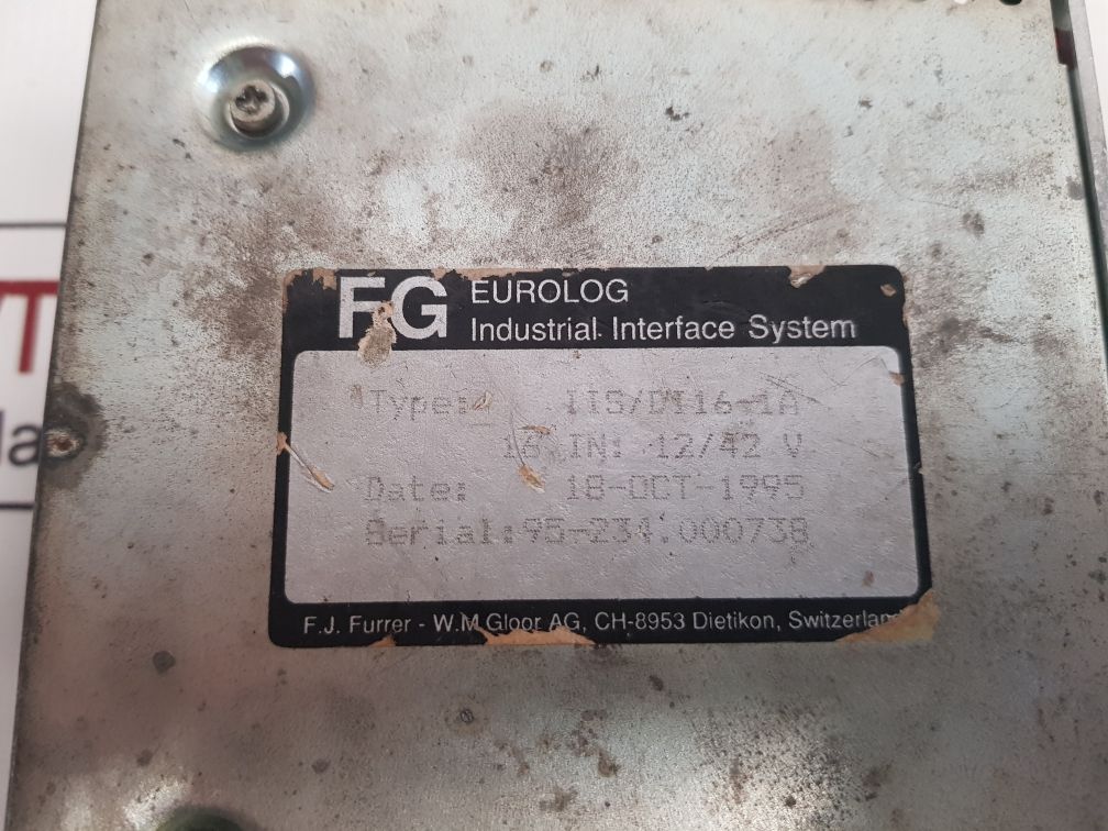 Eurolog Iis/Di16-1A Industrial Interface System