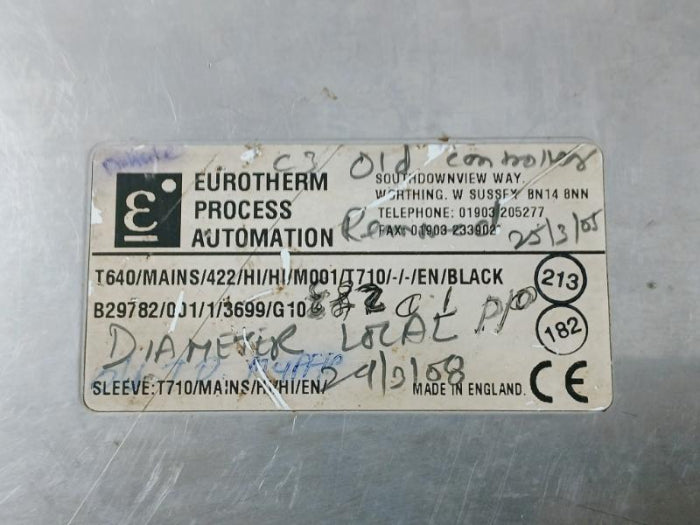 Eurotherm Pv-x Sp-w Process Control Equipment B29782/001/1/3699/G10