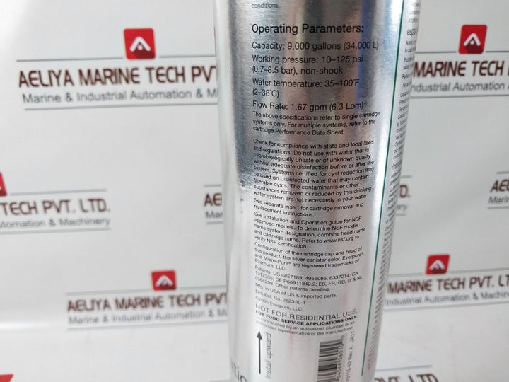 Everpure Ev9612-56 Cartridge Water Filter
