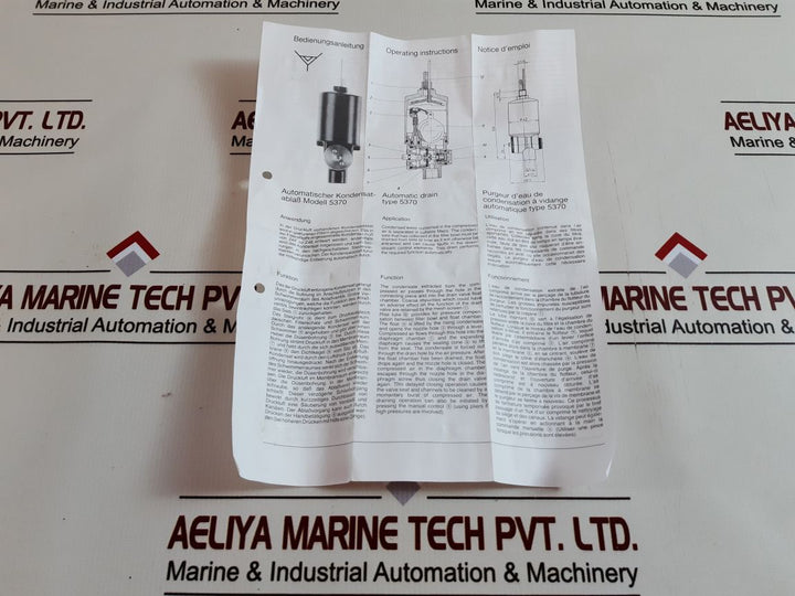 Ewo 5370.4 Condensate Auto Drain Valve