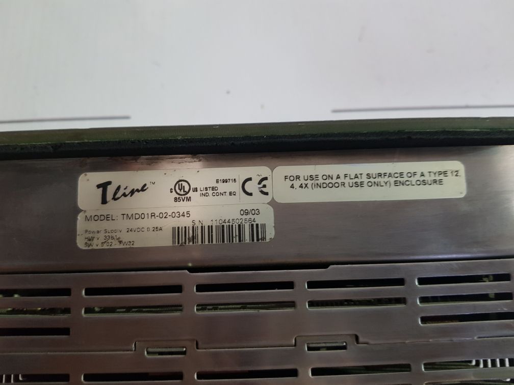 Tline Exor tmd01r-02-0345 operator panel