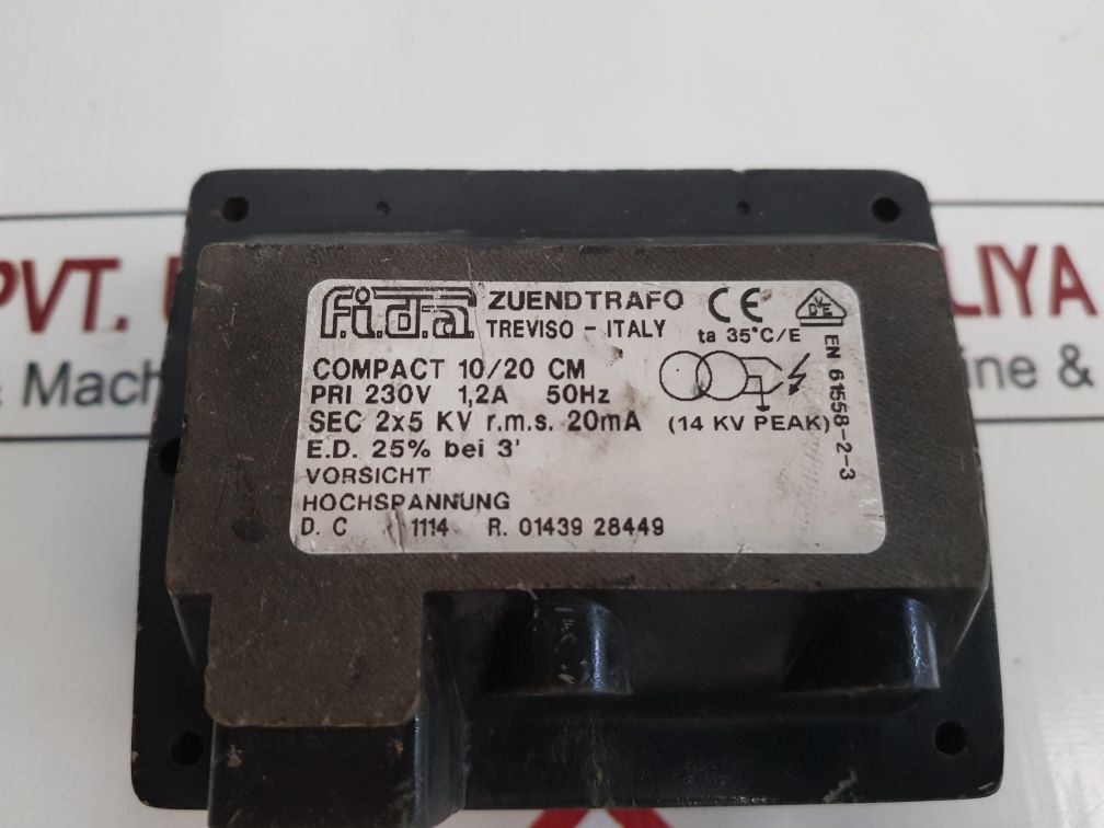 F.I.D.A Compact 10/20 Cm Ignition Transformer
