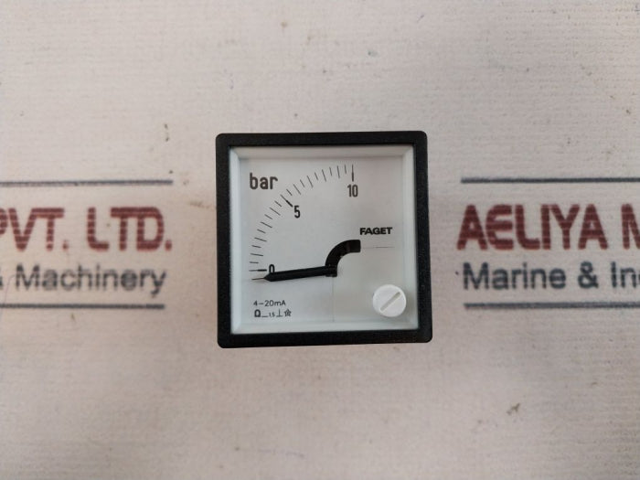 Faget 16444 Analog Panel Meter 0-10 Bar