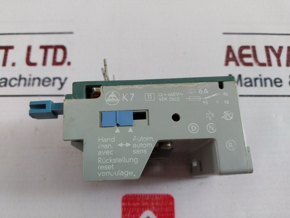 Fanal K7 Motor Protection Relay 660V