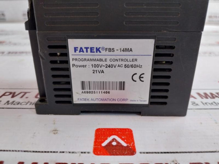 Fatek Fbs-14Ma Programmable Logic 100V 240V Ac 50/60Hz 21Va