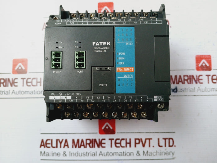 Fatek Fbs-20Mct Programmable Logic Controller 100V 240V Ac, 50/60Hz,36Va