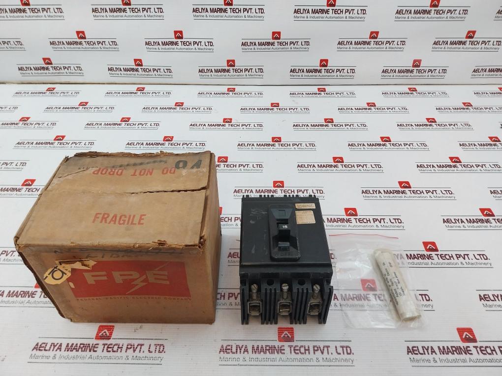 Federal Pacific Electric Neg631015-50C Circuit Breaker 600V
