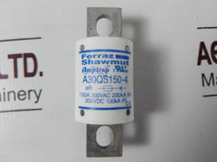 Ferraz Shawmut A30QS150-4 Semiconductor Fuse 150A 300V DC