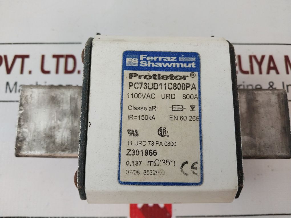 Ferraz Shawmut Pc73Ud11C800Pa Protistor Fuse Z301966
