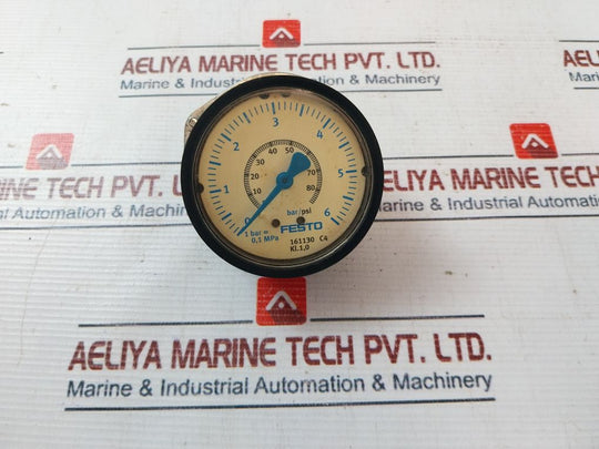 Festo 161130 Pressure Gauge 0-80 Psi