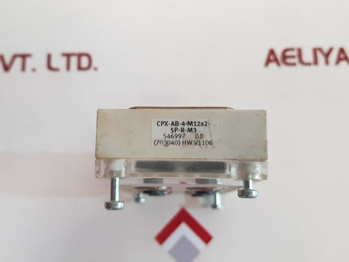 Festo Cpx-ab-4-m12X2-5P-r-m3 Interlocking Block Used