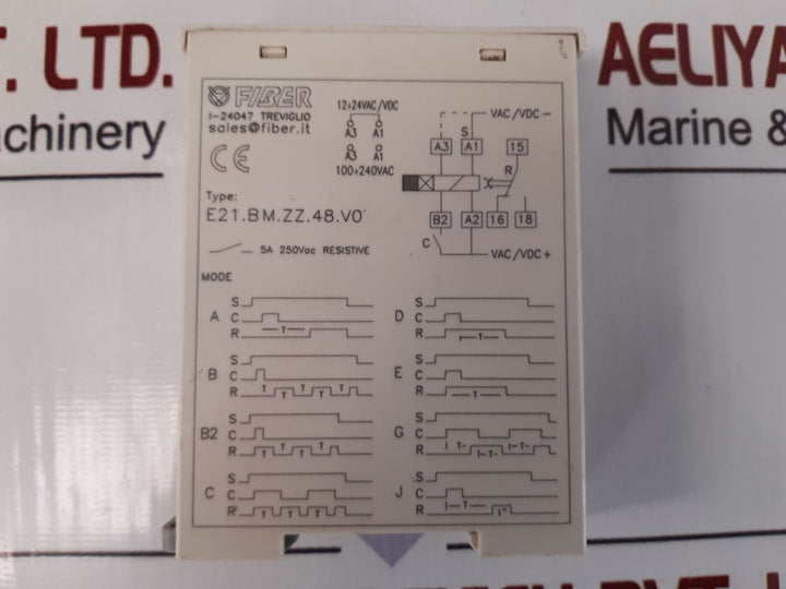 Fiber E21.Bm.Zz.48.V0 Time Delay Relay E21F48 5A 250Vac