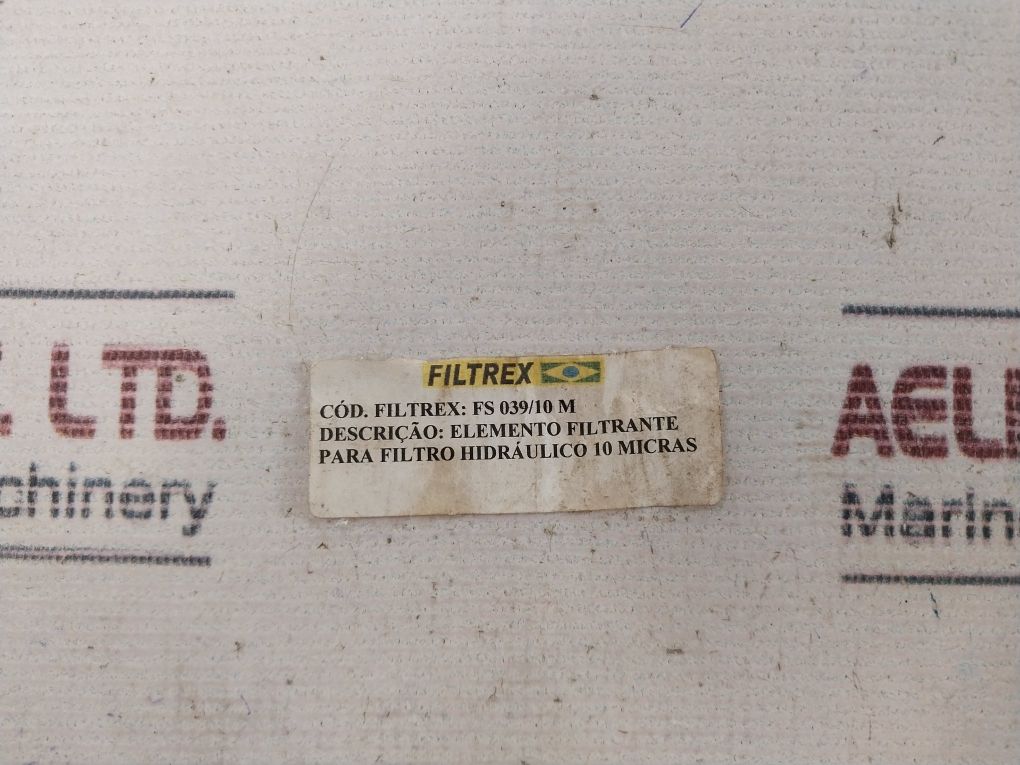 Filtrex Fs 039/10 M Filter Element Hydraulic Unit Sa23c2e1b