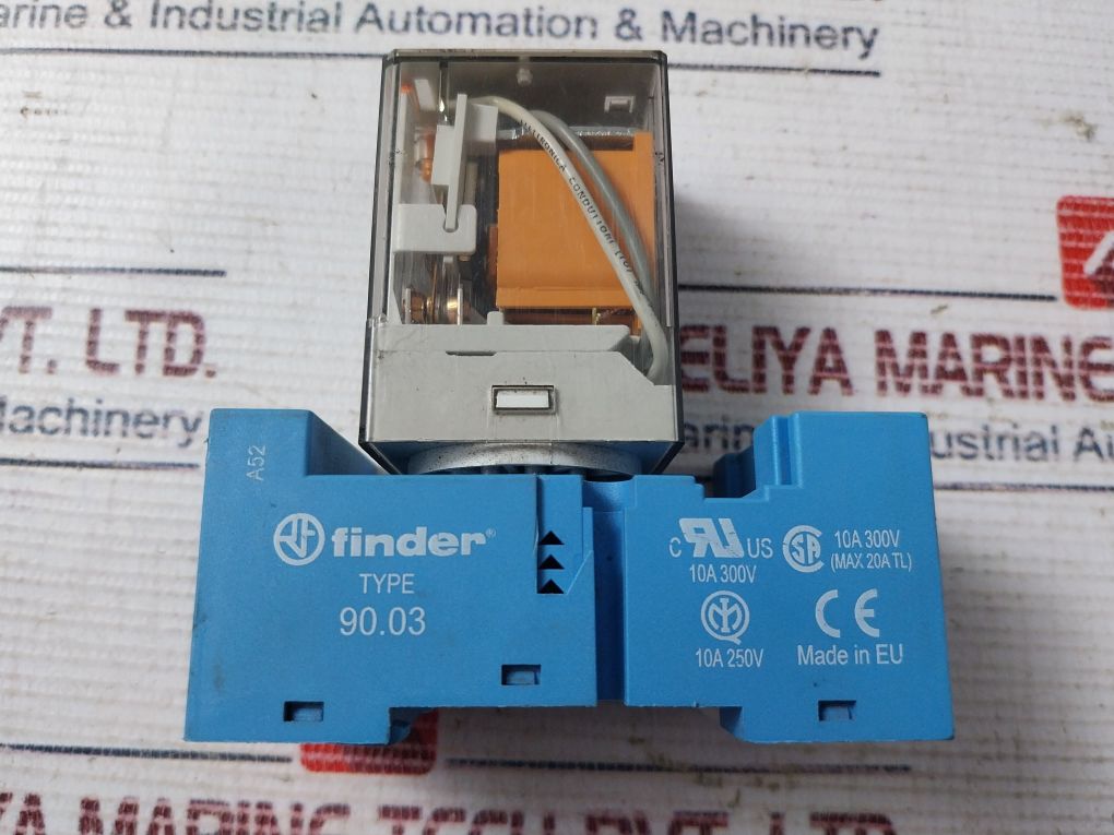 Finder 60.13.8.110.0040 90.03 Relay With Base 10A-250V