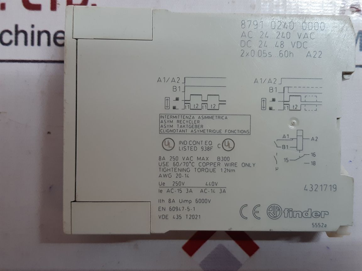 Finder 8791 0240 0000 Time Relay