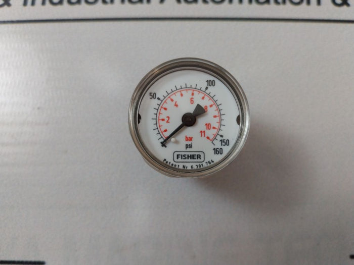 Fisher 18b7713x012 Press Gauge 0-160psi