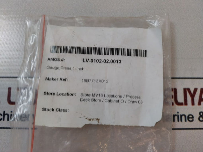 Fisher 18b7713x012 Press Gauge 0-160psi