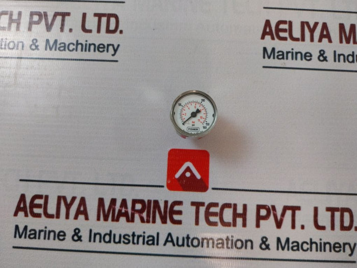 Fisher 18b7713x012 Press Gauge 0-160psi