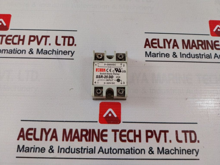 Fotek Ssr-25Dd Solid State Relay 25A 5~200Vdc