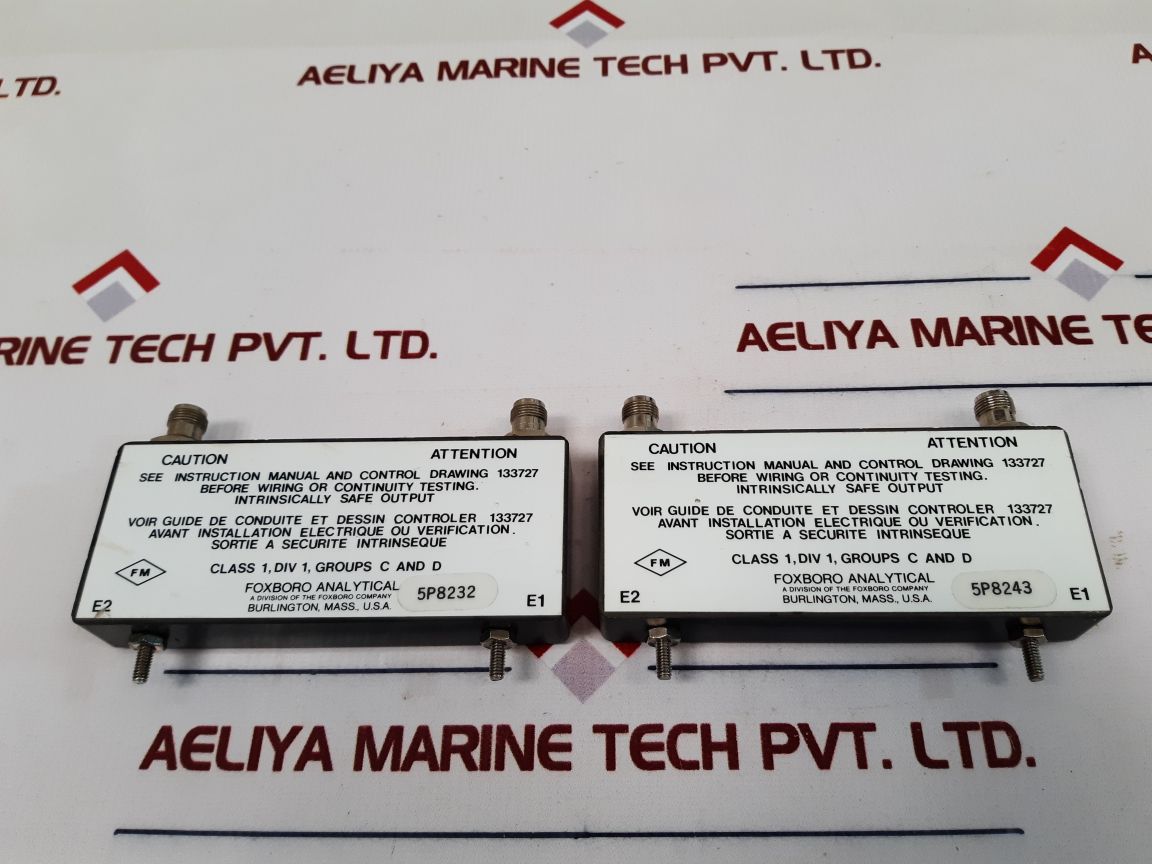 Foxboro Analytical 127845-2 Intrinsic Safety Barrier