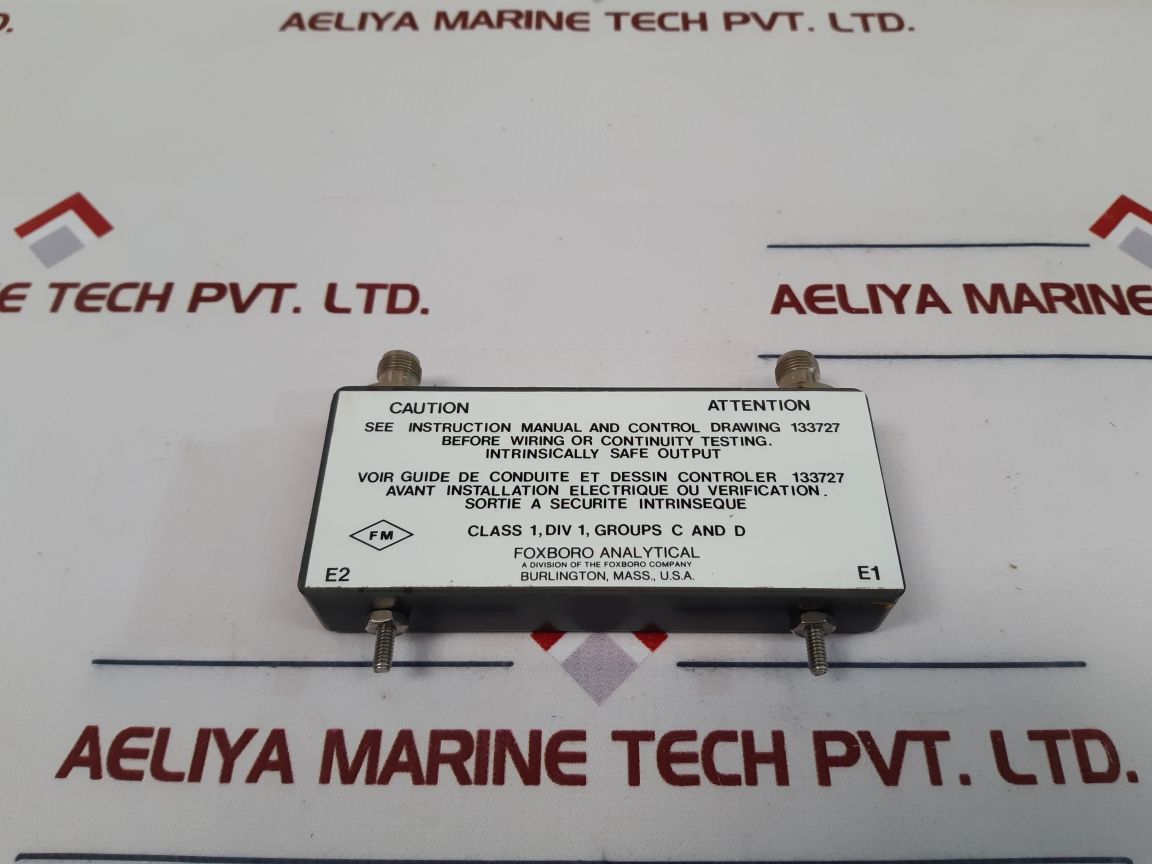 Foxboro Analytical 127845-3 Intrinsic Safety Barrier