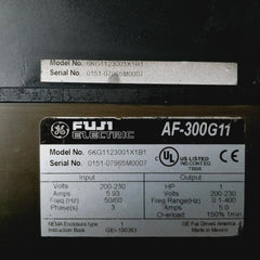 Fuji Electric Af-300G11 Variable Frequency Drive 200-230V 5.93A 1Hp