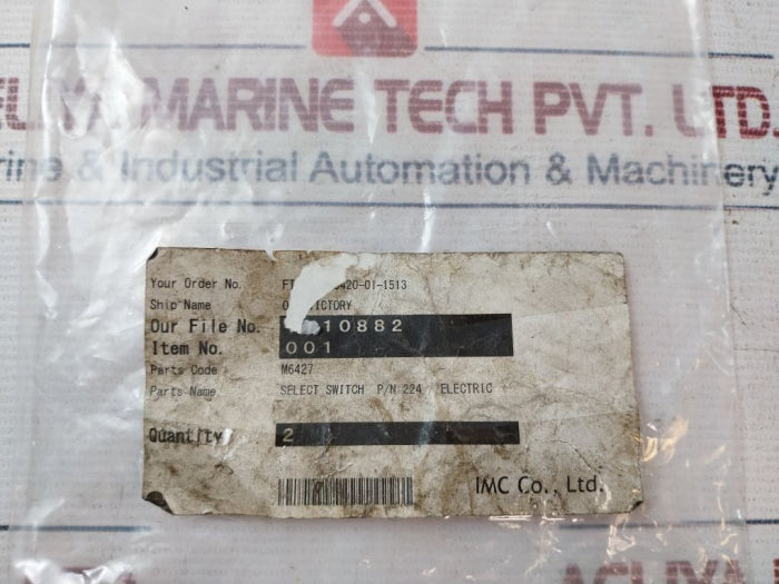 Fuji Electric Ar30Jr-2A Select Switch 250V 6A A600 R300 P/N 224