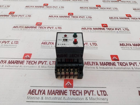 Fuji Electric El25Po Time-delayed Earth Leakage Relay With Base 100/200V