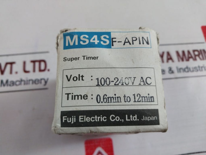 Fuji Electric Ms4Sf-ap1N Super Timer 0.6Min To 12Min