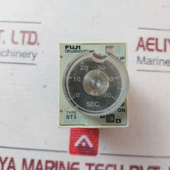 Fuji Electric St3P A-c Multi-range Super Timer With Base 0-50 Sec 50/60 Hz