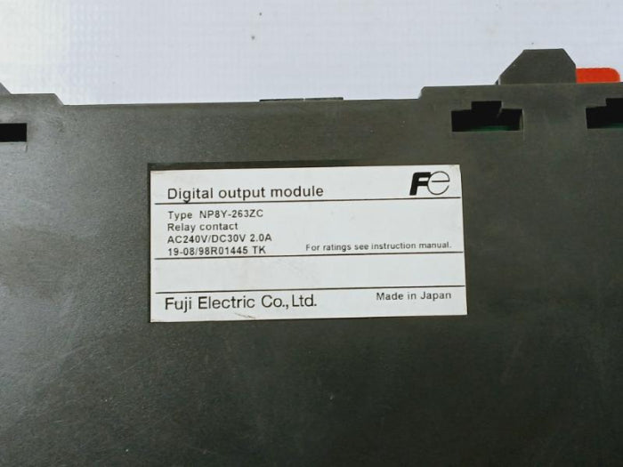 Fuji Np8Y-263Zc Digital Output Relay Module 16 Ac240V/Dc30V, Y-263Zc