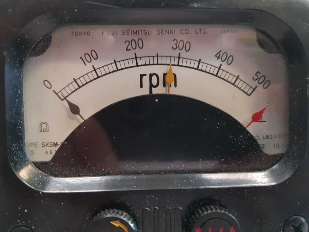 Fuji Seimitsu Denki Sksm-5 0 To 500 Rpm Meter