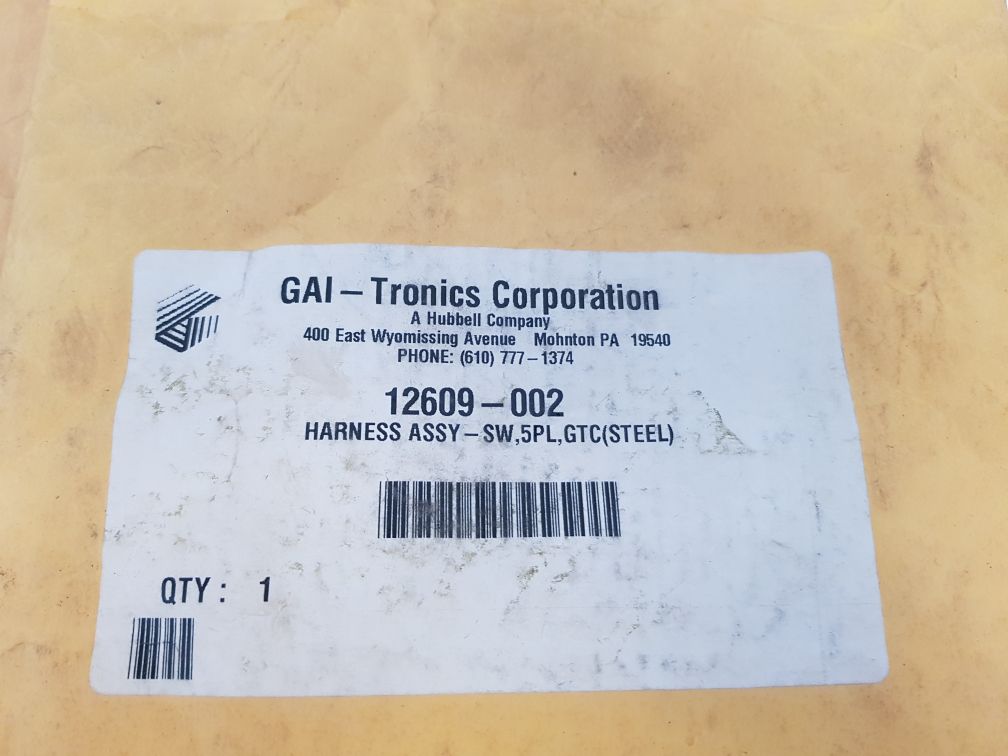 Gai-tronics 61512-003 rev: f selector switch