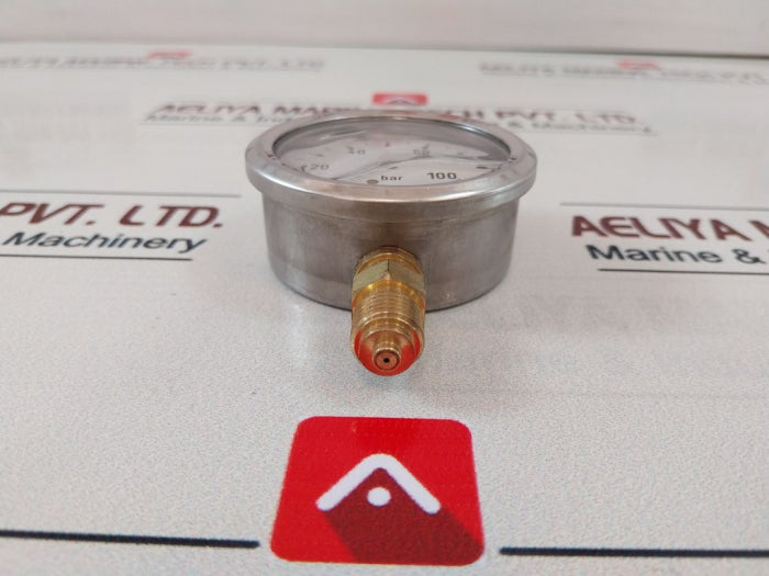 Gasli En 837-1 Pressure Gauge 0-100 Bar 2000952