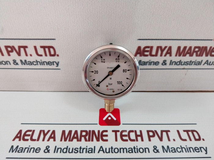 Gasli En 837-1 Pressure Gauge 0-100 Bar 2000952