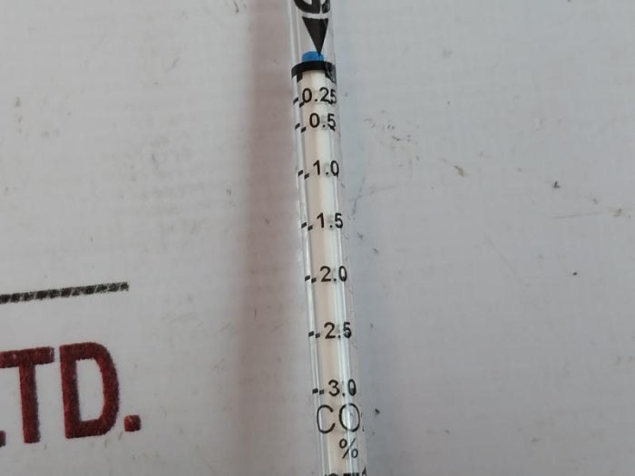 Gastec 2L Carbon Dioxide Detector Tube Measuring Range 0.13-6.0 Scale Range: 0.25-3.0 Gastec