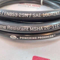 Gates Msha 2g-11c Flame Resistant Hydraulic Hose 1/4 Inch 5800 Psi