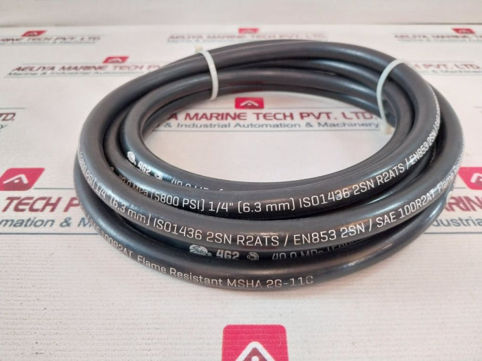 Gates Msha 2g-11c Flame Resistant Hydraulic Hose 1/4 Inch 5800 Psi