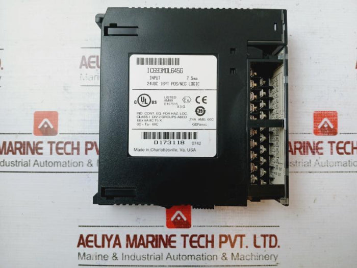 Ge Fanuc Ic693Mdl645G Input Module 24 Vdc